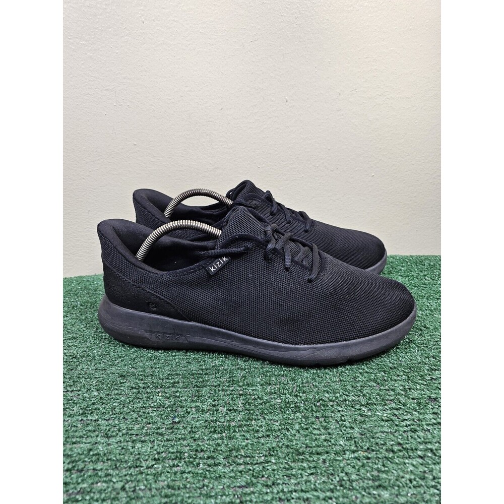 Kizik Madrid Eco Knit Shoes Mens Black Hands Free Slip on Sneaker Size 13